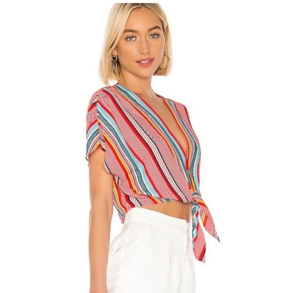 Alice + Olivia Flutter Tie-Front Top and Shorts Set NWOT - Picture 12 of 12